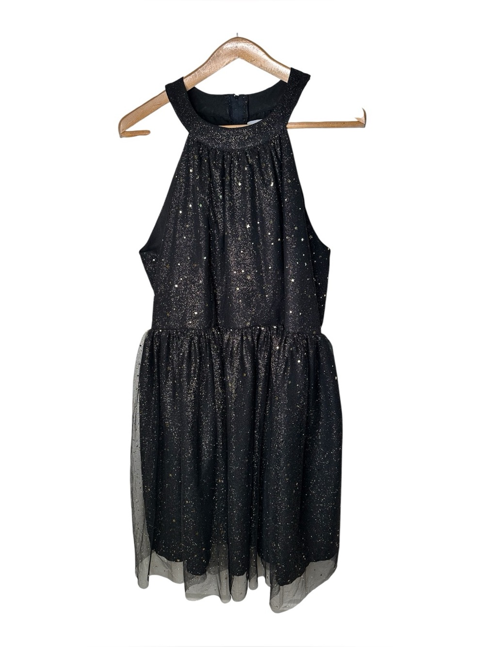 Magnolia Place Unique Vintage Celestial Black Tulle Dress Size 2X 3X Stars Moons
